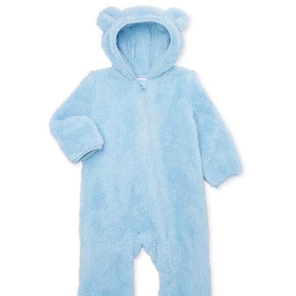 NWT!! Reebok Baby Monkey Blue Winter Fleece Pram Suit Multiple Sizes Available
